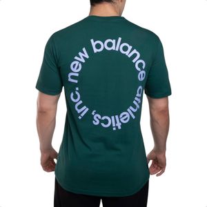 Remera New Balance Amt31575nwg Qt Circular Logo Casual Vro
