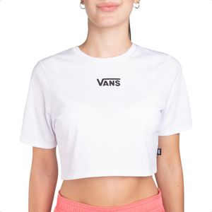 Remera Vans Flying V Crew Crop II Wns Mujer Casual Bco