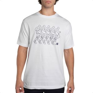 Remera New Balance Mta41592wt Run Sequence