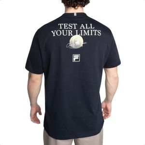 Remera Fila Graphic Sport Club Casual Urbano Ngr