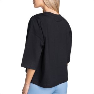 Remera Oversized New Balance Wta43536bk Logo Jersey